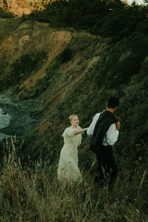 stunning couple pose together during their Mendocino California Couples Photos