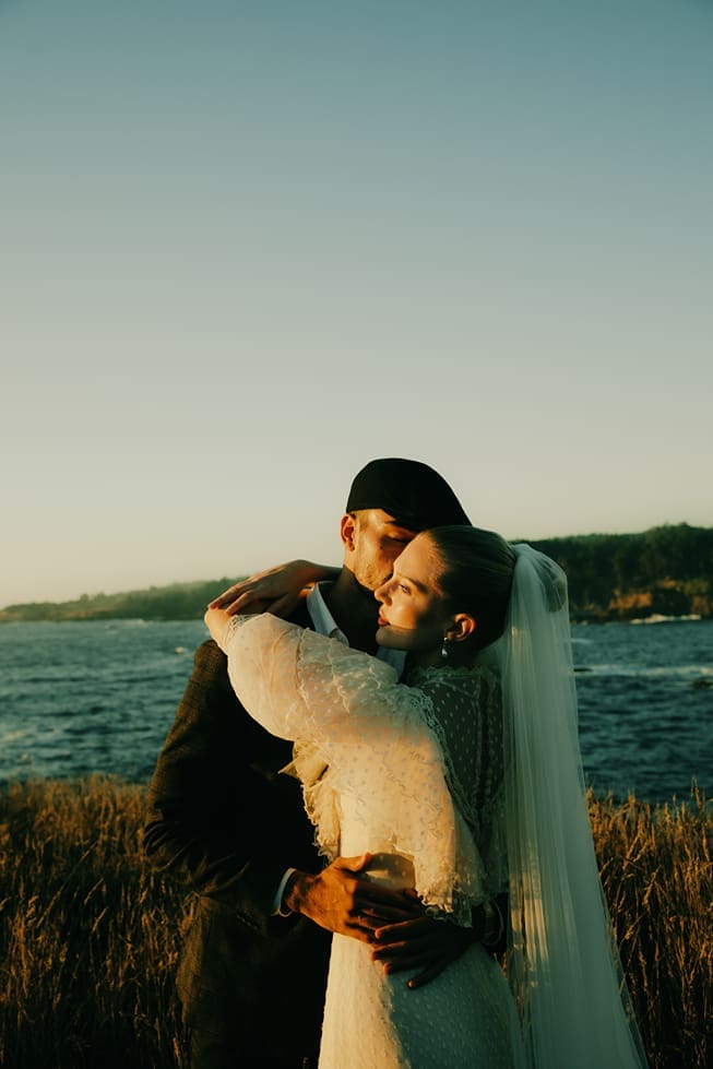 stunning couple pose together during their Mendocino California Couples Photos