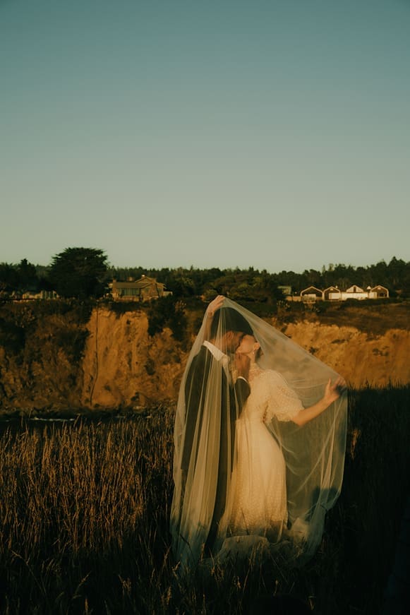 stunning couple pose together during their Mendocino California Couples Photos