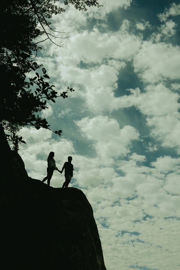 beautiful couple share moments during their nature couples photoshoot!