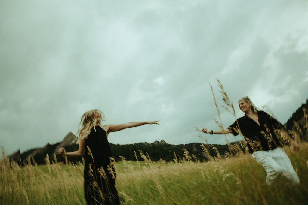 romantic engagement photos from Kennedi Brooke Photo during an outdoor engagement photo session